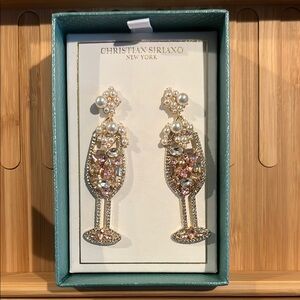 Christian Siriano Pink Champagne Earrings